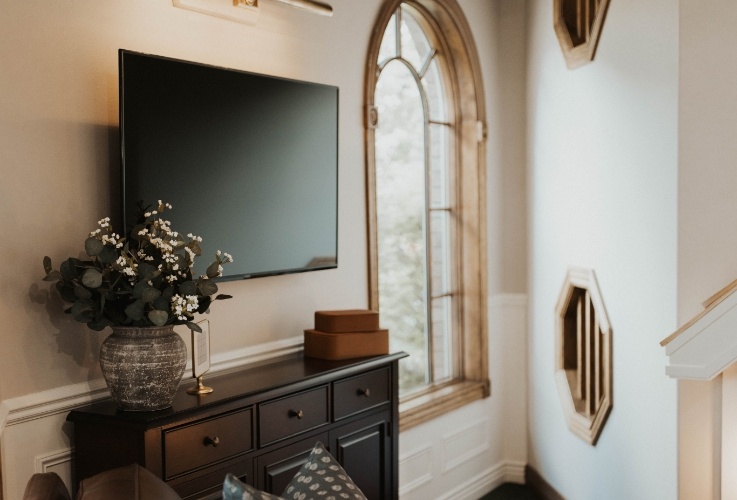 Welcoming dental office reception area